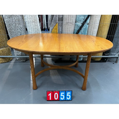 1055 - Ercol blonde saville table extending + leaf