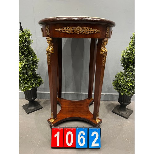 1062 - French marble top empire table