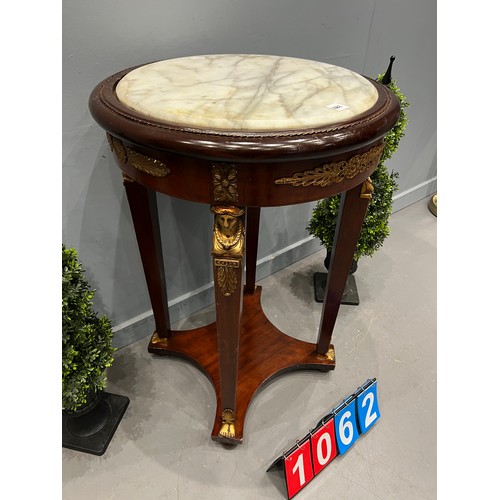 1062 - French marble top empire table