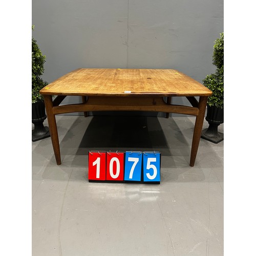 1075 - Mid century teak coffee table Danish? g-plan?