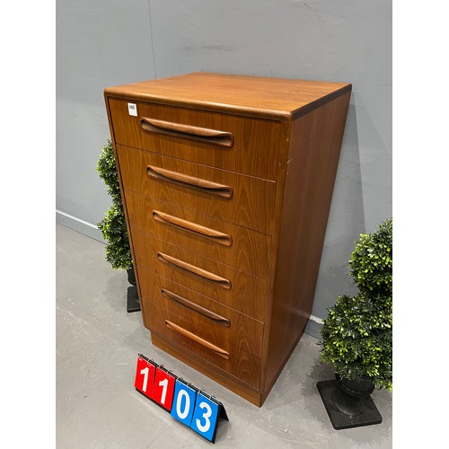 1103 - G-plan fresco tall boy/chest