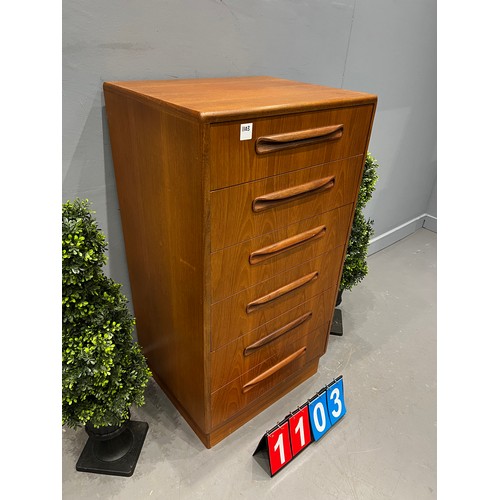 1103 - G-plan fresco tall boy/chest