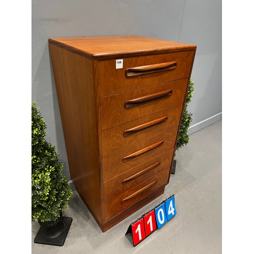 1104 - G-plan fresco tall boy/chest