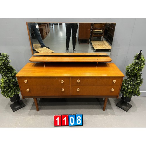 1108 - Mid century teak dressing table