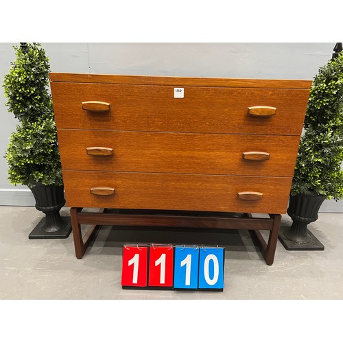 1110 - G-plan quadrille tall boy chest of drawers