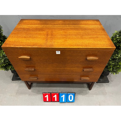 1110 - G-plan quadrille tall boy chest of drawers