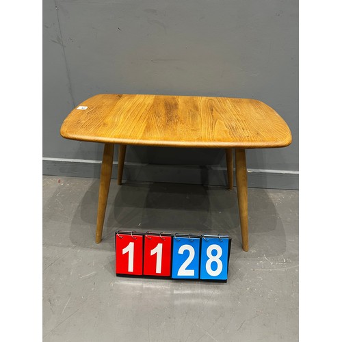 1128 - Ercol pebble coffee table blonde very clean