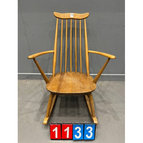 1133 - Ercol blonde rocking chair