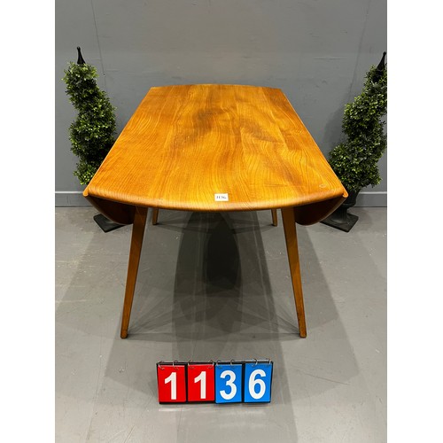 1136 - Ercol blonde drop leaf table