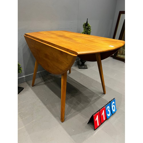 1136 - Ercol blonde drop leaf table