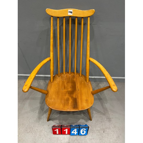 1146 - Ercol blonde carver chair