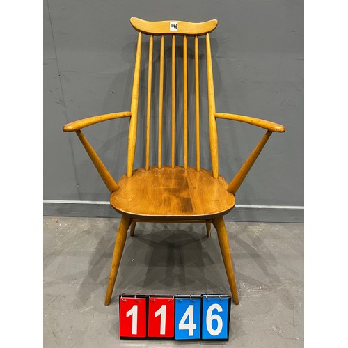 1146 - Ercol blonde carver chair