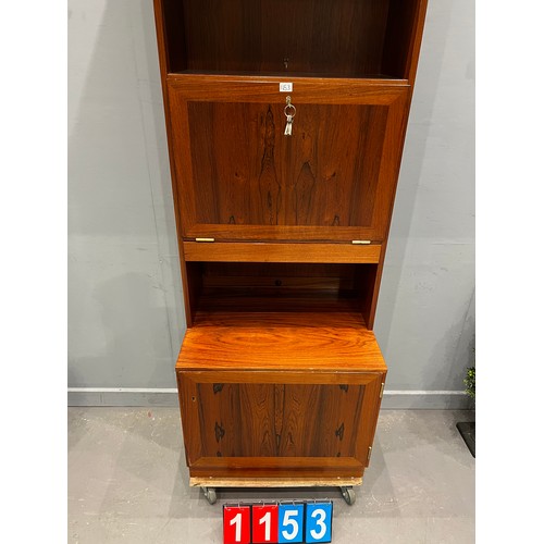 1153 - Rosewood wall unit Danish?