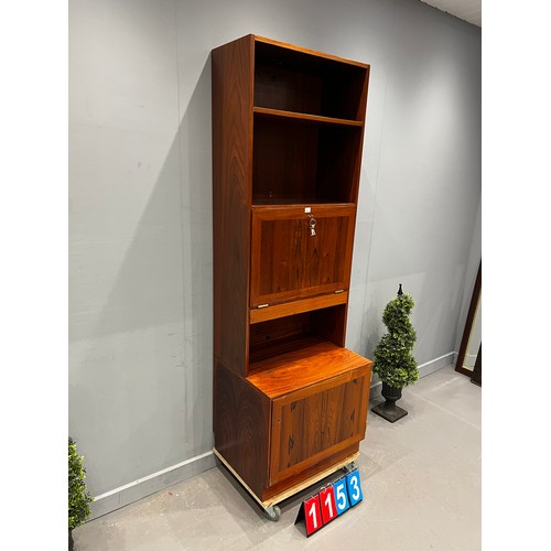 1153 - Rosewood wall unit Danish?