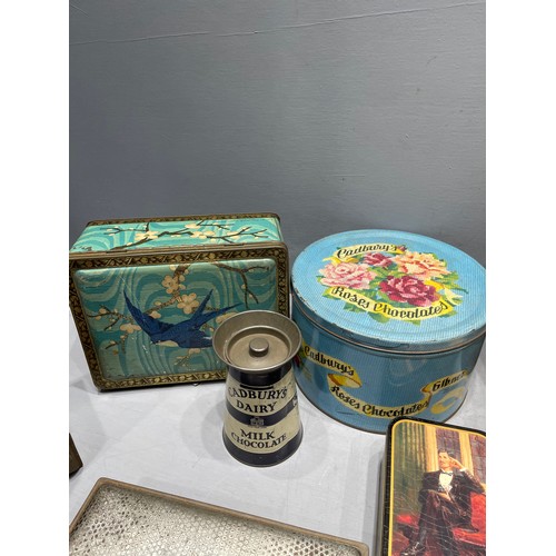 29 - Large box vintage biscuit/sweet tins