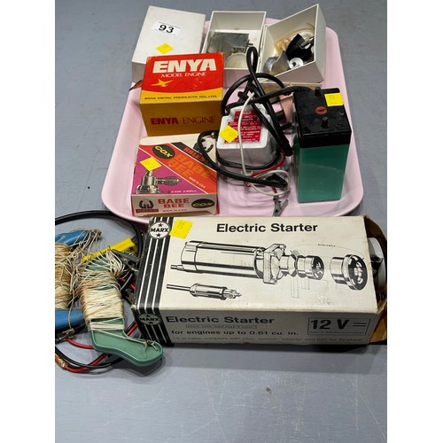 93 - Ereo model engine elec starter etc