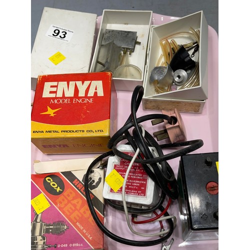 93 - Ereo model engine elec starter etc