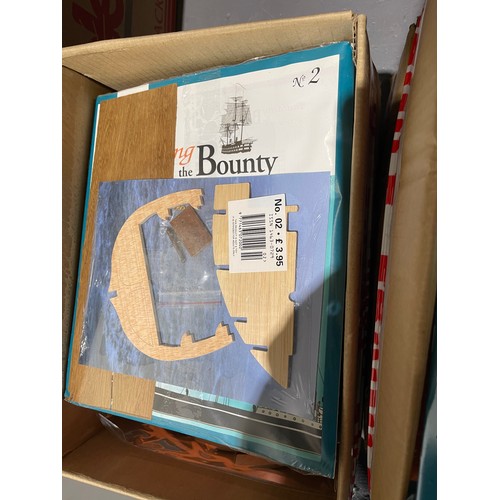 95 - 2 Boxes 'building the bounty' & building the cutlery sark model boats