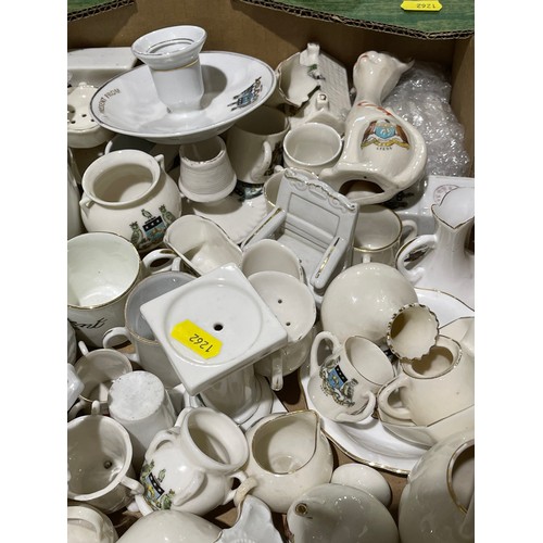 96 - Large box crested china