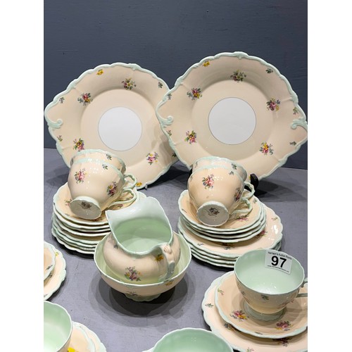 97 - 8 Place setting paragon china tea set