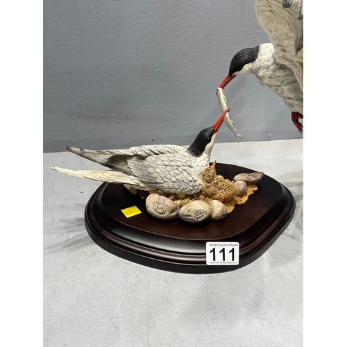 111 - Ltd edition swallows of the sea signed 2002 171/400 by Florence studio Italy boxed