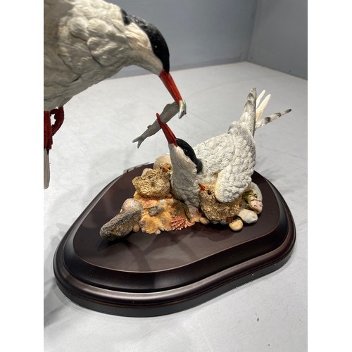 111 - Ltd edition swallows of the sea signed 2002 171/400 by Florence studio Italy boxed