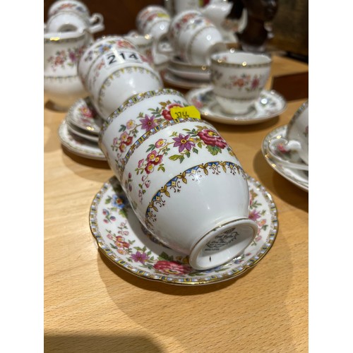 214 - Royal Grafton 54 pieces of bone china tea set