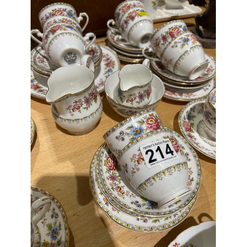 214 - Royal Grafton 54 pieces of bone china tea set