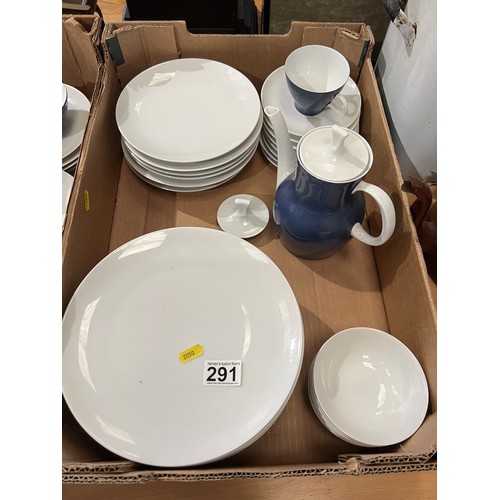 291 - 2 Boxes German porceline dinner/tea ware