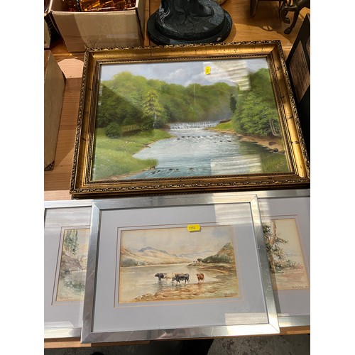 295 - 4 Watercolours dated 1913/1919 signed