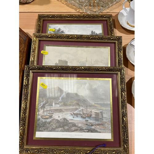 318 - 4 Gilt framed pictures