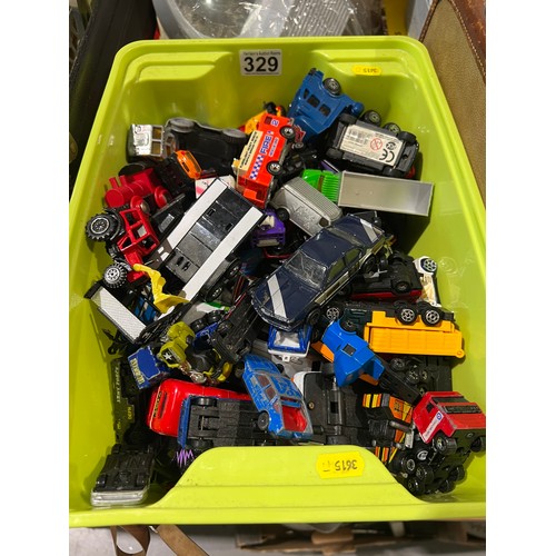 329 - Box toy cars corgi, match box etc