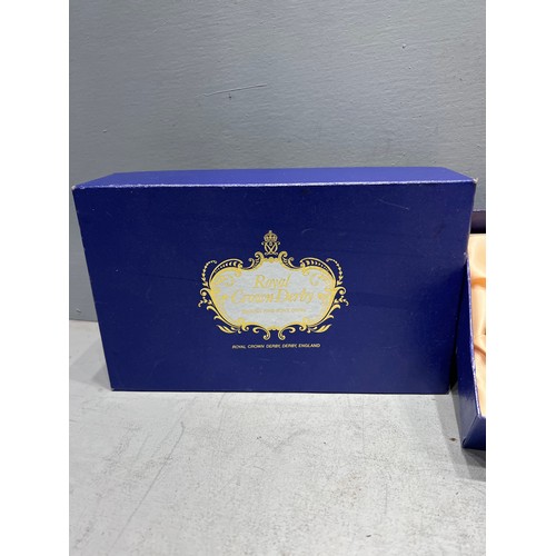 354 - Boxed royal crown derby cruet set