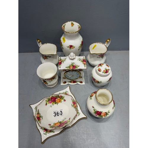 360 - Quantity royal doulton 'country rose' china