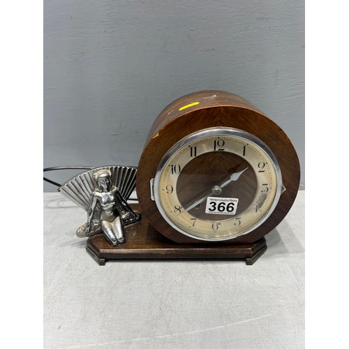 366 - Deco electric mantle clock