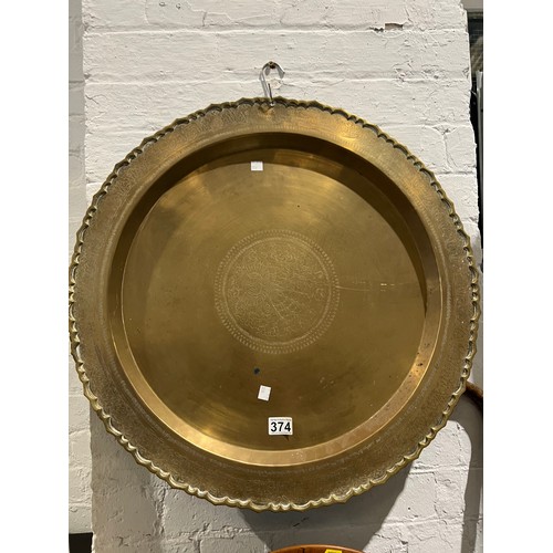 374 - Large brass plaque