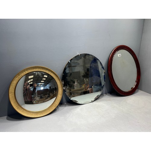 398 - 3 Assorted mirrors