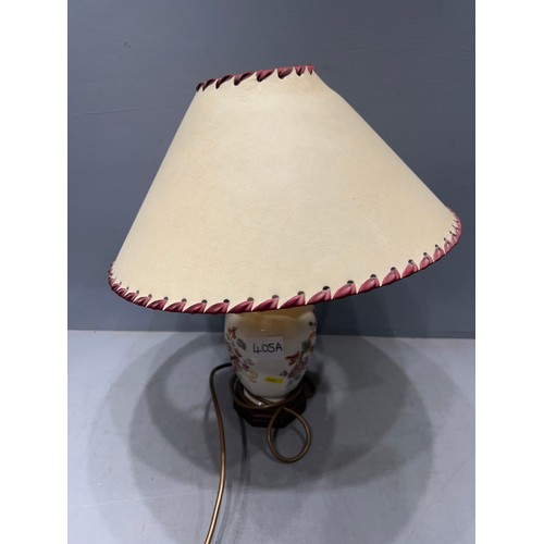 405a - Masons red Mandalay table lamp with shade