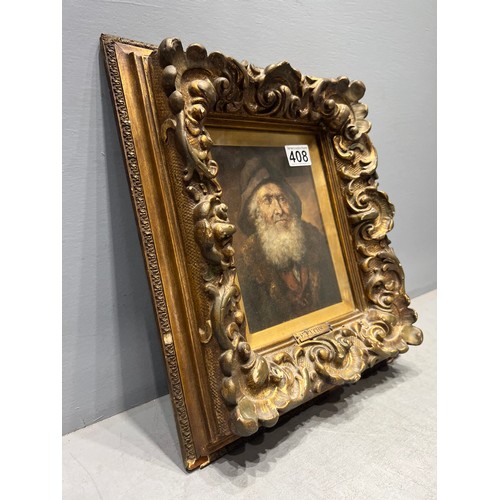 408 - Gilt frame picture 'fisherman'