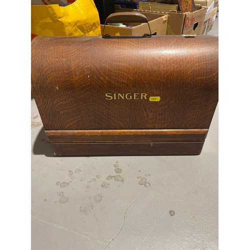 106 - Singer sewing machine in case