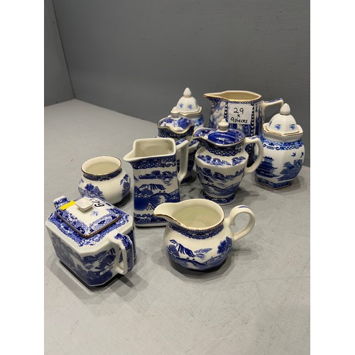 29 - 9 Pieces ringtons tea jugs, tea pot etc