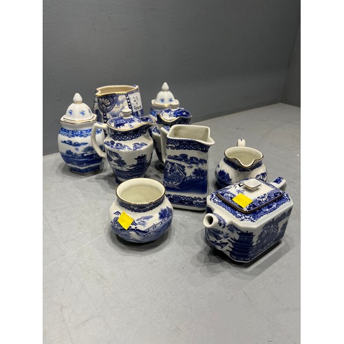 29 - 9 Pieces ringtons tea jugs, tea pot etc