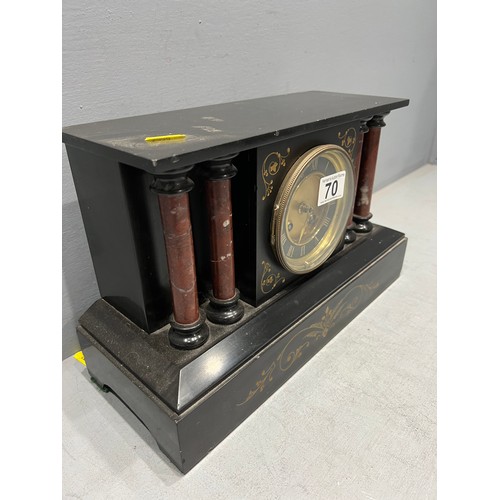 70 - Slate mantle clock