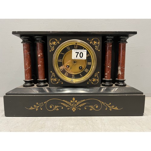 70 - Slate mantle clock