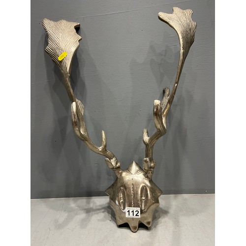 112 - Metal sculptured deer antlers