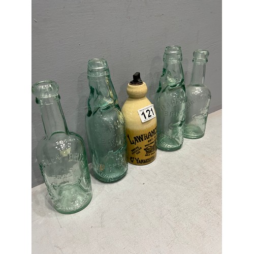 121 - 5 Glass bottles barnsley British co-operative