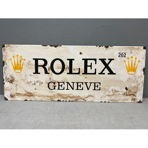 202 - Rolex enamel sign