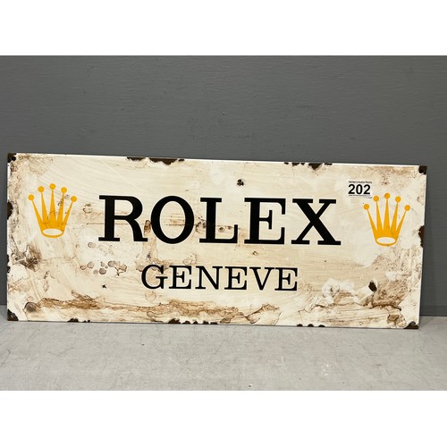 202 - Rolex enamel sign