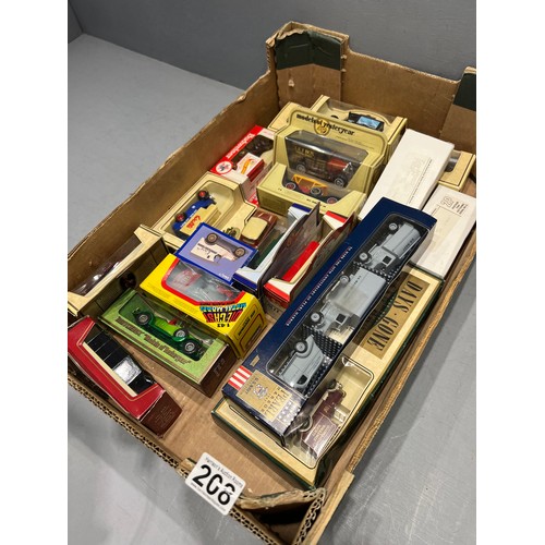 208 - Box of collectable cars inc match box etc