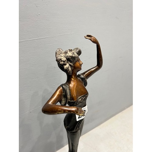 221 - Early 20th century original bronze lady figure (signed)